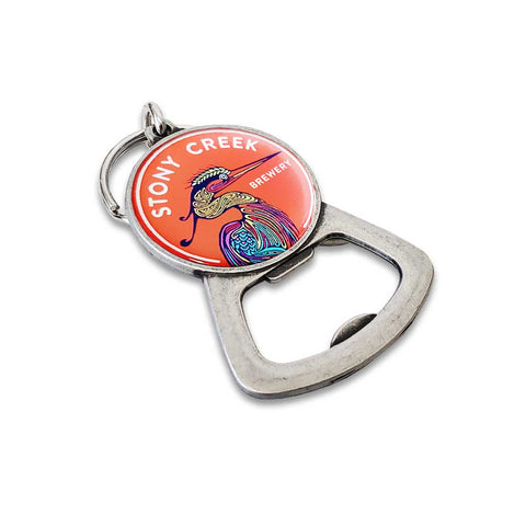 360 graphix round custom logo bottle opener key chain