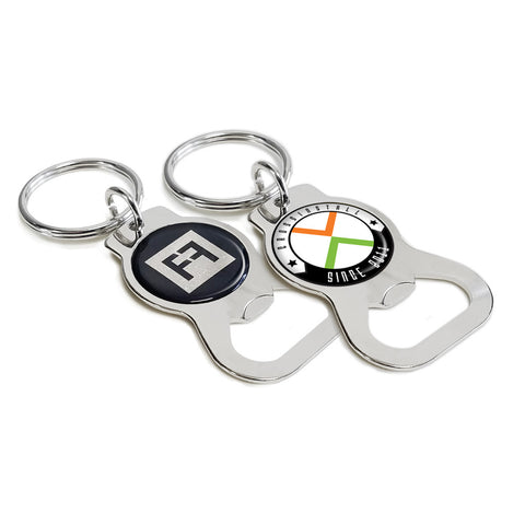 custom logo promotional bottle opener keychain