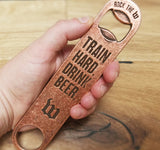 vintage copper custom die struck beer bottle opener