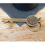 vintage brass antique key bottle opener