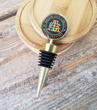 custom logo wine stopper gold