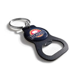 matte black custom printed bottle opener keychain