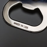 back side stamped made in usa bottle opener keychain