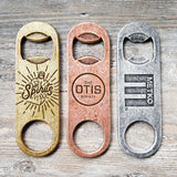 small custom die cast promotional paddle bottle openers