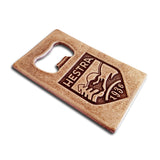 vintage copper custom die cast credit card bottle opener