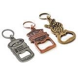 die cast custom metal bottle opener keychains